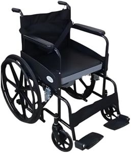 Wheel Chair India Premium Folding Powder Coated Commode Wheelchair With Safety Belt