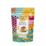 The Belgian Waffle Co Original Pancake & Waffle Premix, 100% Vegetarian and Eggless, No Added Preservatives and Organic Non Refined Sugar, Instant Breakfast Mix - 250gm (9 Pancakes Each, Pack of 1)