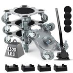 Furniture Dolly with Wheels with Brake Holding, 1500KG Thickened Steel Panel Furniture Movers with 5 Wheels Dollies,360° Rotation Furniture Lifter Tool Set,Moving Dolly for Moving Heavy Duty Furniture