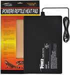 iPower 8 by 12-Inch Reptile Heat Mat Under Tank Heater Terrarium Heating Pad Ideal for Spider Snake Tarantula Hermit Crab Turtle, Black