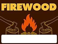 Firewood For Sale - Yard Sign - Cus