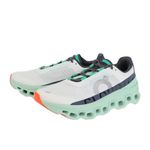 On Men's Cloudmonster Sneakers, Undyed White/Creek, 10