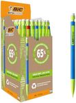 BIC Matic ECOlutions Mechanical Pencils - Box of 50 with Assorted Barrel Colours - 0.7 mm HB Friendly Pencils with Resistant Leads, black