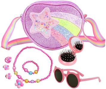 BESWON Play Purse for Little Girls, Princess Dress Up Pretend Play Purse Toys for Birthdays Gifts Party Christmas, Toddler Purse Toys Girl Birthday Gift for 3 4 5 6 7 8 9 10 Year Old