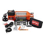 WINCHMAX 17,500lb / 7,938kg Original Orange 12v Electric Winch, 26m x 12mm Multi-strand Galvanized Steel Wire Rope. 1/2 Inch Clevis Hook, Wireless Remote Control