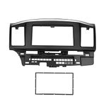 Fydun Double DIN Installation Dash Kit, Black ABS 2 Din Stereo Radio Fascia Panel Navigation Fascia Car Stereo Frame for Mitsubishi Lancer/for Galant Fortis/for Proton Inspira