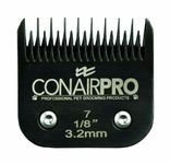 Conair Dog & Cat PGRRB7P Steel Clipper Replacement Blade, Black, Size 7, 3.0 mm