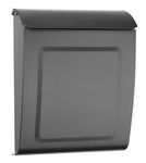 Aspen Locking Wall Mount Mailbox, Letterbox, Postbox Graphite