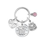 Tibond Birthday Gift for Women Girls Birthday Keyring 13th 16th 18th 21st 30th 40th 50th 60th Birthday Keychain with Pink Birthstone Presents for Daughter Niece Sister Friend Teen Girls Mun Aunt (18)