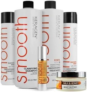 KERAGEN Brazilian Blowout Kit + ORIGEM Body Butter – Complete Sulfate-Free Keratin Hair Straightening System & Deep Hydration Body Moisturizer – Salon-Quality Hair + Soft, Glowing Skin