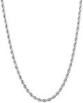 Fiusem Silver Tone Chain Necklace f