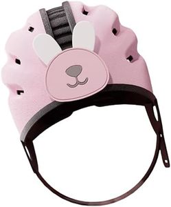 Baby Safety Helmet is Ultra Lightweight, Expandable, and Breathable. The Circumference of The Baby Safety Helmet Head is 16-19 inches (Rabbit Pink)
