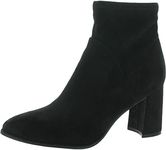 Marc Fisher Women's Dyvine Ankle Boot, Black Suede, 11