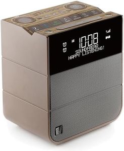 Soundfreaq Sound Rise DAB, SFQ-17: Bedside Alarm Clock Radio & Bluetooth Speaker, with DAB+/FM Radio, Fast USB Charging, Dual Alarm, Large Display Screen, Nature Sound