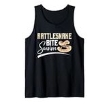 Rattle Rattlesnake Bite Survivor Funny Herpetology Zoology Tank Top