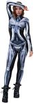 Womens Mechanic Jumpsuit Spiderman Costume Adult Female Mechanical Digital Printing Jumpsuit Robot Female Costume Womens Unitard L