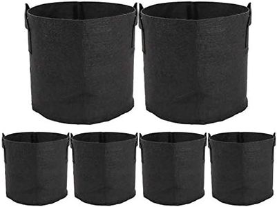 ValueHall Grow Bags Thickened Nonwoven Aeration Fabric Pots Plant Grow Bags Plant Pots with Handles V8020 (6 Pack- 10 Gallons)