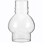 GXFCCYXT Oil Lamp Chimney 3 Inch Base 6 1/4 Inch Height Kerosene Lamp Shade Tall Hurricane Lamp Glass Replacement