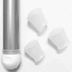 ZARPMA Highchair Feet Silicone Cover for IKEA Antilop Highchair Anti-Slip for chairs Feet 4 Psc（No include Chair Feet） (White)