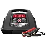 Schumacher SC1281 6/12V Fully Automatic Battery Charger, Engine Starter, Boost Maintainer and Auto Desulfator with Advanced Diagnostic Testing- 100 Amp/30 Amp, 6V/12V, Black