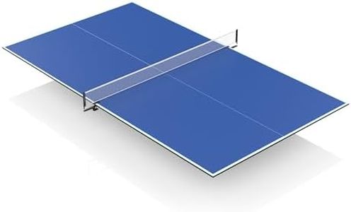 8X4 FT Ping Pong Table Top, Foldable Table Tennis Table for Billiard and Pool Tables, Indoor Table Tennis Conversion Top with Net & Premium Foam Padding - Perfect for Family Game Rooms
