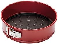 Prestige New Disney Bake with Mickey Mouse 23cm Springform Cake Tins for Baking - Non Stick Round 9 Inch Cake Tin, Carbon Steel Bakeware, Red & Black