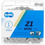 KMC Unisex's EPT Z1 Wide Chain, Dark Silver, 128 Link