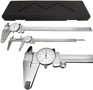 Stainless Steel 12" Mechanical Dial Caliper Measures Outside Inside Ruler Scale