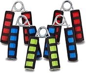 Bramble - 5 Foam Handle Hand Exerciser Grip Strengtheners - Assorted Colours