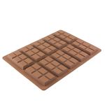 Silicone Moulds Chocolate Bar Sweet Moulds Candy Moulds Jelly Moulds Rectangle Baking Silicon Bakeware Mold Shape Soap Wax Flexible Baking Mould (10 Cell 6 Section)