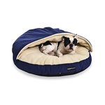 Amazon Basics Cozy Pet Cave Bed, Large 35 x 35 x 13 Inches, Blue