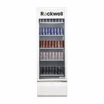 ROCKWELL RVC400 Visi Cooler, Single Glass Door, 5 Shelves, LED Lighting, Fast & Even Cooling, Auto-Defogging, 4-Year Warranty