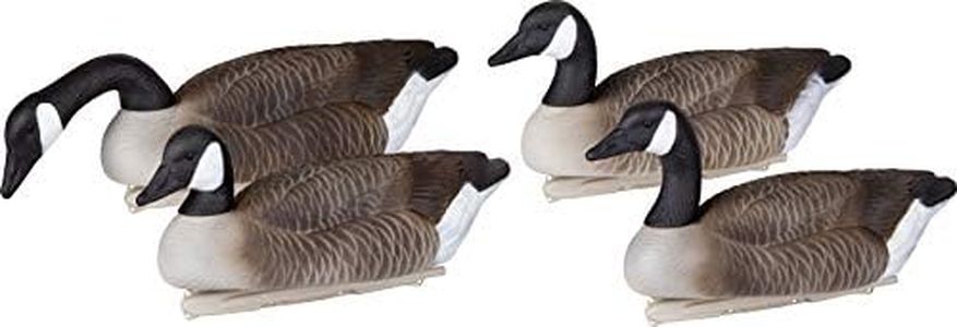 Flambeau Outdoors 8091SHU Storm Front 2 Canada Goose Decoy, Classic Floaters - 4-Pack, Black