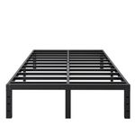 SHLAND Bed Frame Queen Size, 14 Inch Heavy Duty Metal Platform Bed Frame No Box Spring Needed, Mattress Foundation, Storage Space, No Noise, Easy Assembly