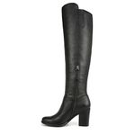 Naturalizer Womens Kyrie Leather Knee-High Boots Black 8.5 Medium (B,M)