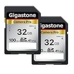 Gigastone 32GB 2-Pack SD Card, Came