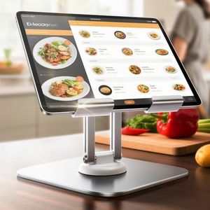 LISEN for iPad Stand for Desk 360° Adjustable Tablet Stand Holder, All Metal iPad Holder Stand Desk Organizers and Accessories for Women fits 12.9"-4.7" Table Mount/Monitor/PS/Switch iPhone