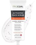 Face Scrub, Premium Exfoliating Charcoal Face Scrub 70ml by PROCOAL - Instantly Reveals Skin's Natural Radiance, Exfoliating Scrub & Charcoal Face Wash Combined For Men & Women - Made in UK