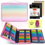 CZMSECAI 72 Color Artist Colored Pencils Set for Adult Coloring Books, Professional Numbered Art Supplies Drawing kit for Coloring Sketching Blending Crafting for Adults Beginners (Multicolor)