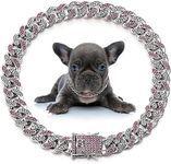 LEIFIDE Dog Chain Collar Diamond Li