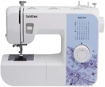 Brother XM2701 Sewing Machine, Lightweight, Full Featured, 27 Stitches, 6 Included Feet