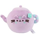 GUND Pusheen’s Kitchen: Teapot Squisheen Plush, Squishy Toy Stuffed Animal for Ages 8 and Up, Purple, 6”