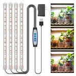 Kullsinss Grow Light for Indoor Plants, Full Spectrum LED Plant Grow Light Strip with Upgrade Timer 6 12 16 Hrs, 3 Spectrum Modes, 240 LEDs Sunlike Growing Lamp for Seedlings Hydroponics Succulent