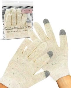 Kitsch Moisturizing Gloves Overnight, Cotton Gloves for Dry Hands Treatment, Lotion Gloves for Women & Men, Soft Hydrating & Infused Gel Spa Gloves for Kids, One Size Fit Most Washable & Reusable Pair