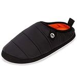 Lakeland Active Men's Wolfa Ultra-Warm Quilted Tent Slippers - Black - 10 UK