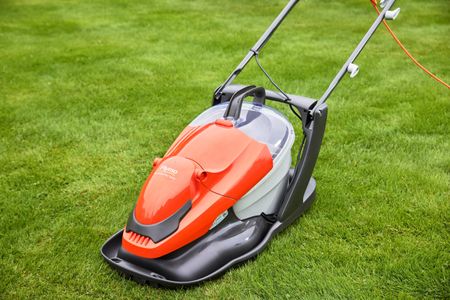Flymo EasiGlide 360V Electric Lawn Mower – Compact Hover Design