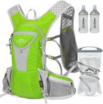 IX INOXTO Hydration Pack Backpack, Lightweight Water Backpack with 2L Hydration Bladder Daypack for Men Women,Running Hydration Vest for Trail Running Hiking Cycling Race Climbing (Fruit green)