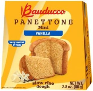 Bauducco Mini Panettone Vanilla, Moist & Fresh Traditional Italian Recipe, Italian Traditional Holiday Cake, 2.8 oz