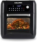 Kalorik AFO 44880 BK 6 QT XL Air Fryer Oven With 13 in 1 Cooking Options, 20 Recipes and 9 Accessories Including Rotisserie