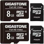 Gigastone 8GB 2-Pack Micro SD Card,